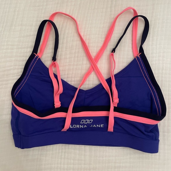 Lorna Jane Colorblock Strappy Sports Bra, S - Picture 2 of 2